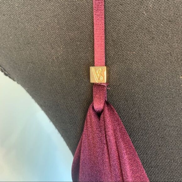 VICTORIA’S Secret Forever Tankini Eggplant Maroon Burgundy Plum Purple Sz S - Picture 5 of 10